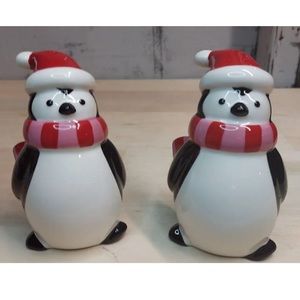 🆕 Target Home Sleddin Hill Stoneware Winter Penguins Salt & Pepper Shakers Set